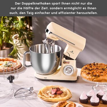 Міксер Karaca Blendburst Stand Mixer Iconic Beige, 1400W, 5.7л