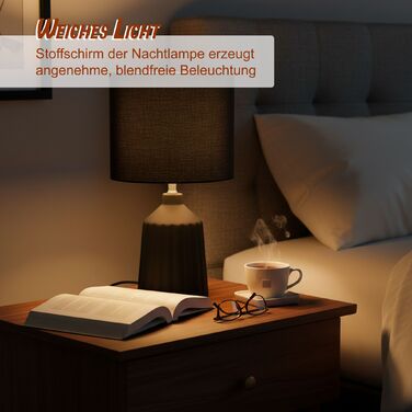 Лампа настільна Relaxdays з керамічною основою