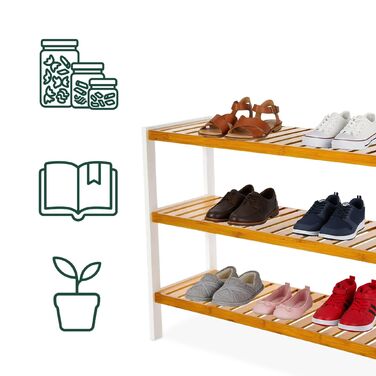 Стелаж для взуття Relaxdays з бамбука