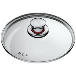 Скляна кришка для каструлі WMF Quality One 20 см, термостійке скло до 130°C, з металевою ручкою