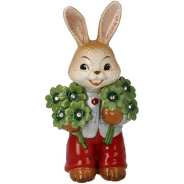 Фігурка хлопчика-кролика Goebel Удачі, виготовлена з фаянсу, розміри 6,5 х 4,5 х 12 см, 66-845-88-1