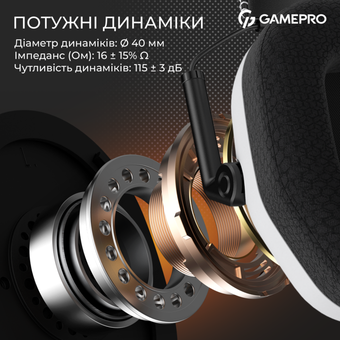 Бездротова ігрова гарнітура Gamepro Genesis Mercury Pro (HSW120W) 3-Mode