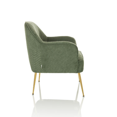 Крісло-релакс Тассос, тканина зелена, hjh LIVING