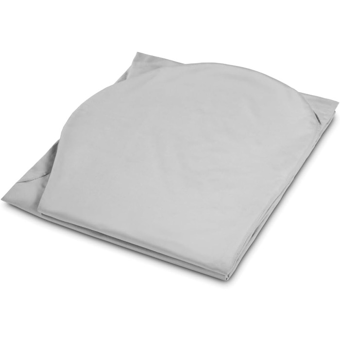 Подушка для вагітних Sleepling, подушка для сну на боці, body pillow U-подібної форми, мікрофібра (знімний чохол, прання до 60°C), Ökotex, Made in EU, 140 x 75 x 20 см, (замінний чохол, сірий)