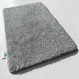 Casa Pura Килимок для ванної кімнати з високим ворсом Sky Soft - М'який, пухнастий, з ефектом шаги - Нековзний, пральний, перевірений на шкідливі речовини - 16 кольорів у 6 розмірах (80x150 см, /Ivory)