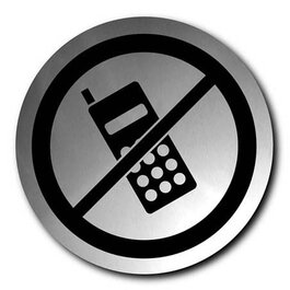 Табличка «Телефон заборонений» Сінго Бломус