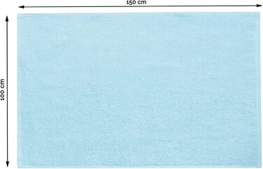 Набір банних рушників ZOLLNER 2, рушники для душу, 100x150 см, бавовна, (100x150 см, світло-блакитний)
