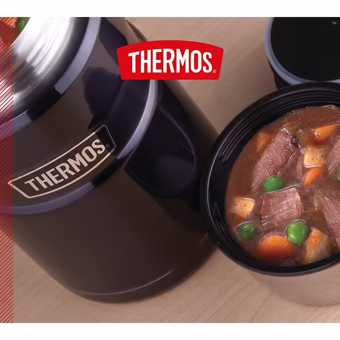 Термос для їжі Thermos Stainless King 710 мл, нержавіюча сталь, 14 годин гаряче / 24 години холодне, для супу, мюслі, рагу, герметичний, без ложки, синій, можна мити в посудомийній машині