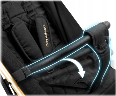 Легка прогулянкова коляска-трость Nukido, складана, з великими колесами