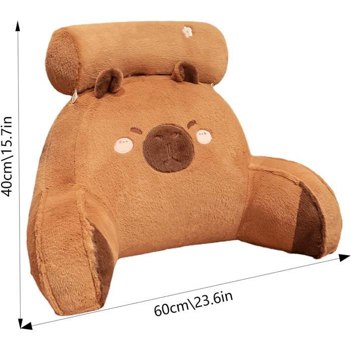 М'яке подушко-лежанка для читання з підтримкою шиї та рук, 60x40 см