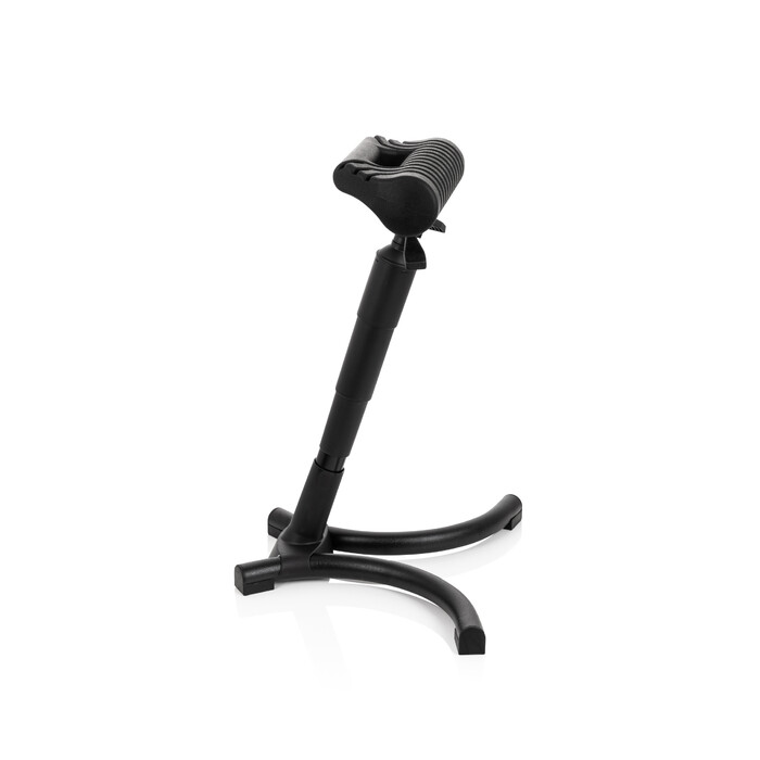 Крісло для роботи TOP WORK 33 PU чорного кольору з пінопластовим наповнювачем, металевим каркасом та регульованою висотою. hjh OFFICE