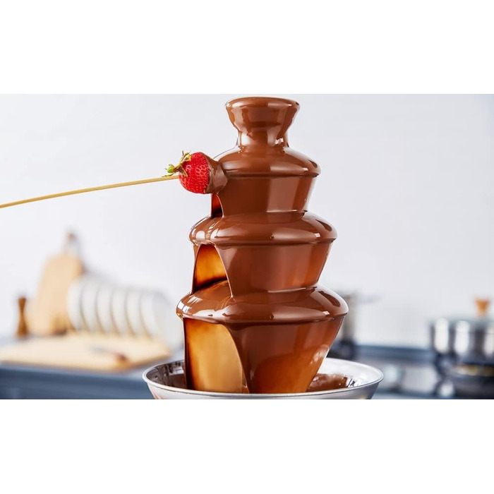 Шоколадний фонтан | 170 Вт | 1.25 кг | Якісний нержавіюча сталь | 4-рівневий | Термостійкий | Для дому та заходів