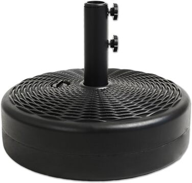 Підставка для парасольки Robuster Helios&Hestia, пластикова, для вулиці, з можливістю засипання водою/піском, 31,8 кг, чорна