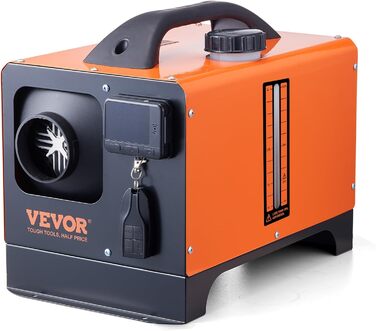 Електрична дизельна піч опалення VEVOR 12V 5-8kW з LCD-дисплеєм, пультом дистанційного керування та Bluetooth-APP (базова модель)