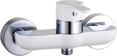 Змішувач для ванни EISL DIZIANI, однорегуляторний, з перемикачем душ/ванна, хром/білий