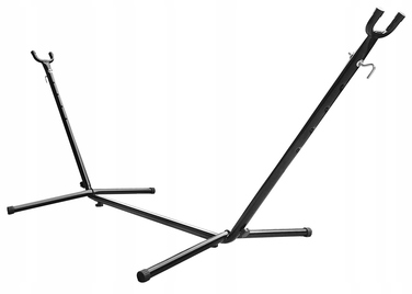 Двомісний гамак Carruzzo коричневий зі стійкою, витримує до 240 кг