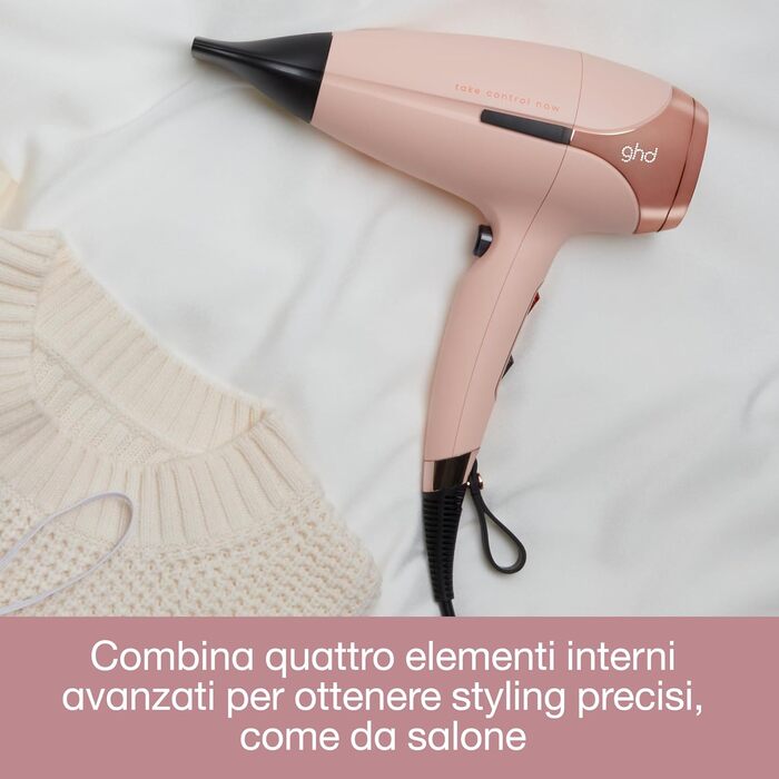 Фен ghd helios Pink Peach - професійний фен з безщітковим двигуном і іонною технологією