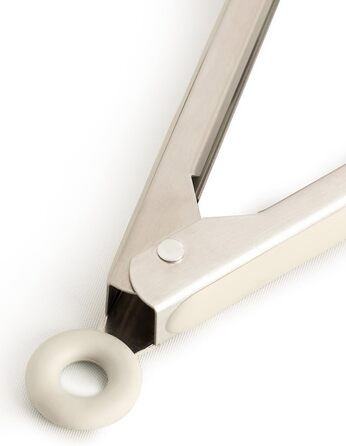 Набір кухонного приладдя 11 предметів, кремово-білий та дерево, силікон та букове дерево, BPA-free, стійкий до тепла до 230°C