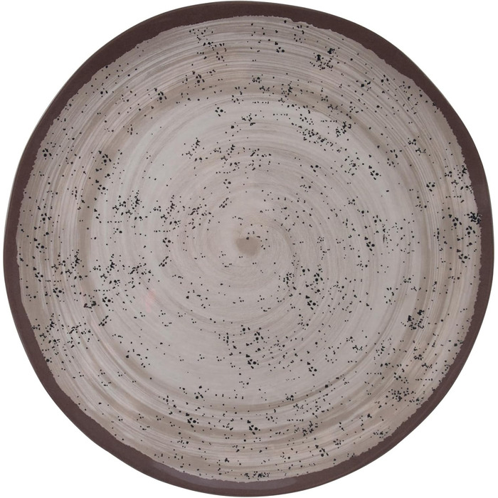 Набір посуду Bo-Camp Halo з меламіну для кемпінгу, подорожей та пікніків, колір тауп