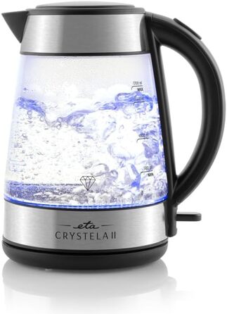 Електричний чайник ETA Crystela II 1.7л, 2200 Вт, STRIX, автоматичне відключення, підсвітка