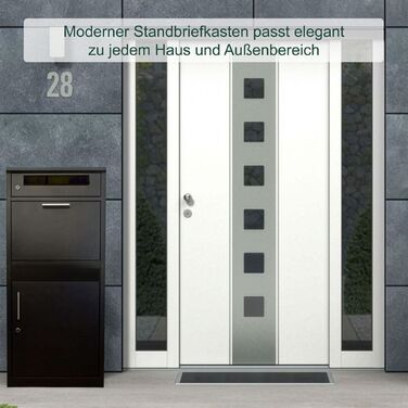 Скринька для листів Relaxdays з відділенням для пакунків