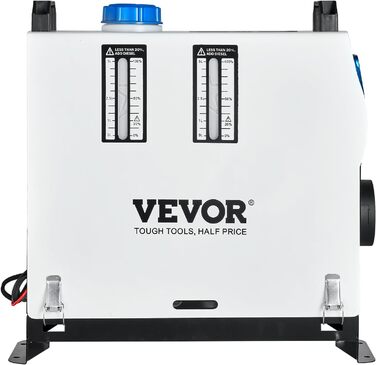 VEVOR 12V дизельний опалювач 8KW - авто опалення, повітряний опалювач для авто, RV, човнів, вантажівок, будинків на колесах, автобусів з червоним LCD-вимикачем та 1 виходом для повітря
