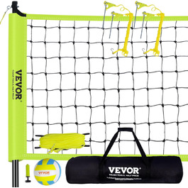 Комплект волейбольної сітки VEVOR, портативна сітка для пляжного волейболу