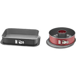 Форма для випічки Kaiser, прямокутна, з кришкою, антипригарна, для тірамісу, з плоским дном, витікання запобігає, легко закривається