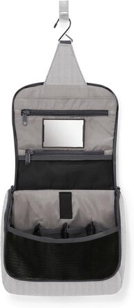 Сумка-органайзер Reisenthel для туалетних аксесуарів з гачком, водонепроникний матеріал (Herringbone Grey, смугастий)