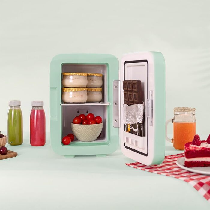 Міні-холодильник Cecotec Bolero MiniCooling Bahamas Mint, 6 л, 12V-220V, для авто та кемпінгу, охолодження та нагрівання