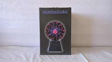 Плазмова куля Tealight, 12-сантиметрова чарівна плазмова куля, електростатична куля, чутлива до дотику блискавка, блакитна куля, що світиться на Різдво, подарунки, нова іграшка (6 дюймів)