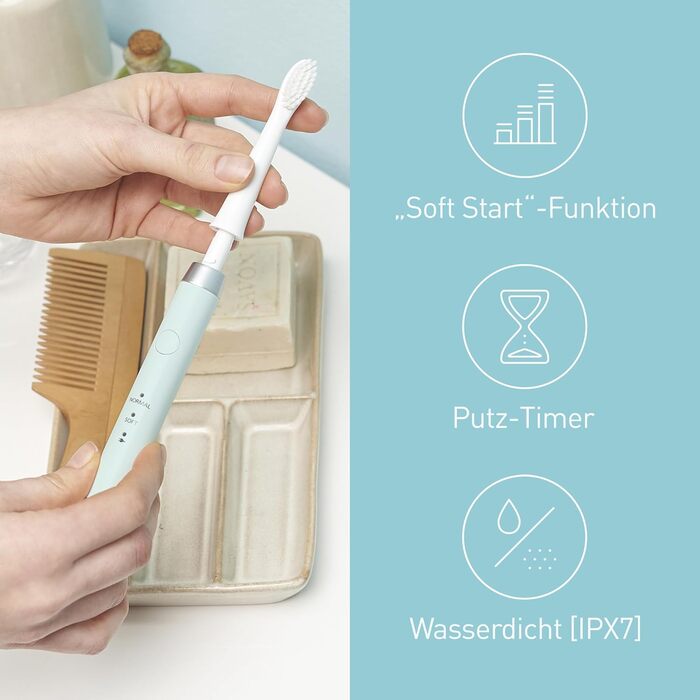 Зубна щітка електрична Panasonic EW-DM81-K503 з вібрацією, 2 режими чищення, зелена. З додатковою насадкою