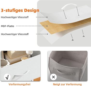 Тумбочка з шухлядами Somdot, тканинна тумбочка, біла тумбочка для спальні, вітальні, прихожої, 5 шухляд, 30x100x52.5 см