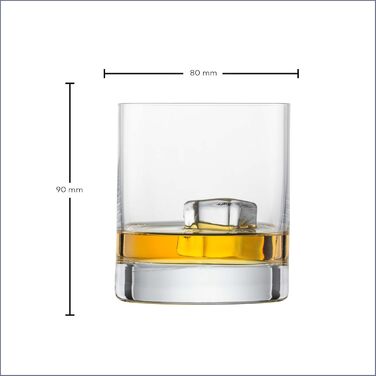 Склянка для віскі Zwiesel Glas Tavoro 0,4 л (набір 4 шт.), сучасний Tumbler, Tritan-кришталь, Made in Germany