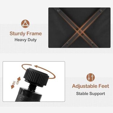 Елегантні стільці для їдальні EUGAD, комплект з 6 шт., для кухні, вітальні, чорного кольору. М'яке сидіння з оксамитовим покриттям, міцні металеві ніжки, вантажопідйомність 150 кг.