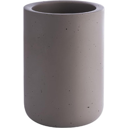 Охолоджувач для бетонних пляшок APS - з зручною для меблів нижньою стороною - для пляшок 0,7-1,5 л - Ø 12/10 см, висота 19 см, сірий бетон сірий гладкий одинарний