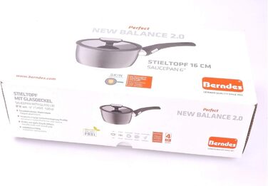 Каструля Berndes Balance Induction Enduro, 16 см, індукційна, з нержавіючої сталі, чорна