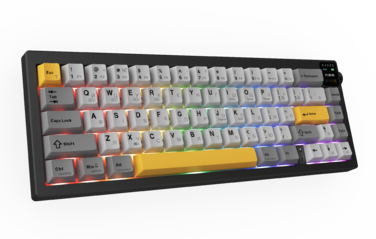 Бездротова механічна клавіатура Ajazz AK650 Flying Fish Switch - Black (AK650-FF-BGY)