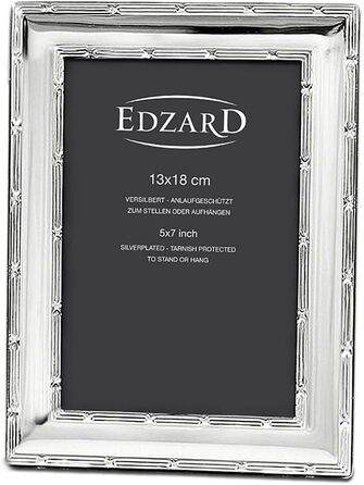 Рамка для картин EDZARD Melissa 13 x 18 см, посріблена, стійка до потьмяніння