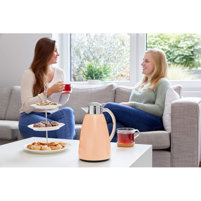 Термос Emsa Campo 1л з Quick Tip, преміум нержавіюча сталь, 12 год теплий, 24 год холодний