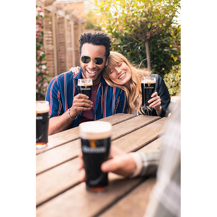 Пивні келихи Guinness Glas 2 шт x 568 мл з логотипом та арфою - набір для пива