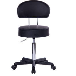 Професійний стілець на коліщатках з регульованою висотою XL-ширина спинки-ширина сидіння 40 см-Висота сидіння більше 70 см-робочий стілець для практики, 1stuff