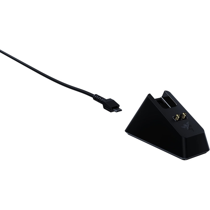 Підставка для навушників Razer Chroma з USB-хабом та RGB-підсвічуванням (7.1 Surround Sound, інтегрована підставка, протиковзкий фундамент) Білий (Чорний, Mouse Dock Chroma, Single)