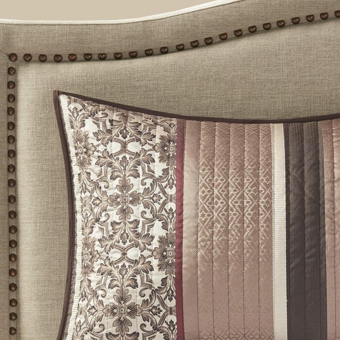 Ковдра Madison Park Jacquard Luxe Design, оверсайз King, Princeton Red, набір з 5 предметів