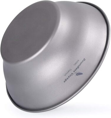 мл Титанові миски Тарілка Ультралегка одностінна миска Тарілка Посуд для кемпінгу на відкритому повітрі Кухонне начиння з сумкою для перенесення Ti1107T (миска Ti1106T-600 мл), 800