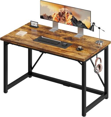 Стіл письмовий Devoko, 120 x 50 x 75 см, вінтажний коричневий