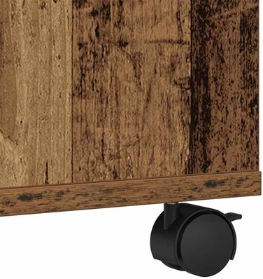 Підставка для принтера на колесах з полицями, білий ДСП, для офісу та робочого кабінету