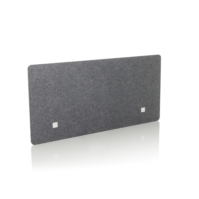 Звукоізолююча перегородка на стіл FLEXMIUT 3D 120x60x1 PET сірий hjh OFFICE