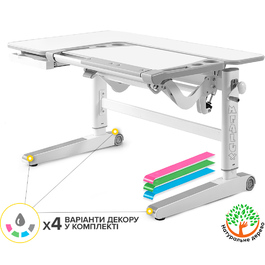 Дитячий стіл Mealux Kingwood Multicolor W (арт. BD-820 W/MC)