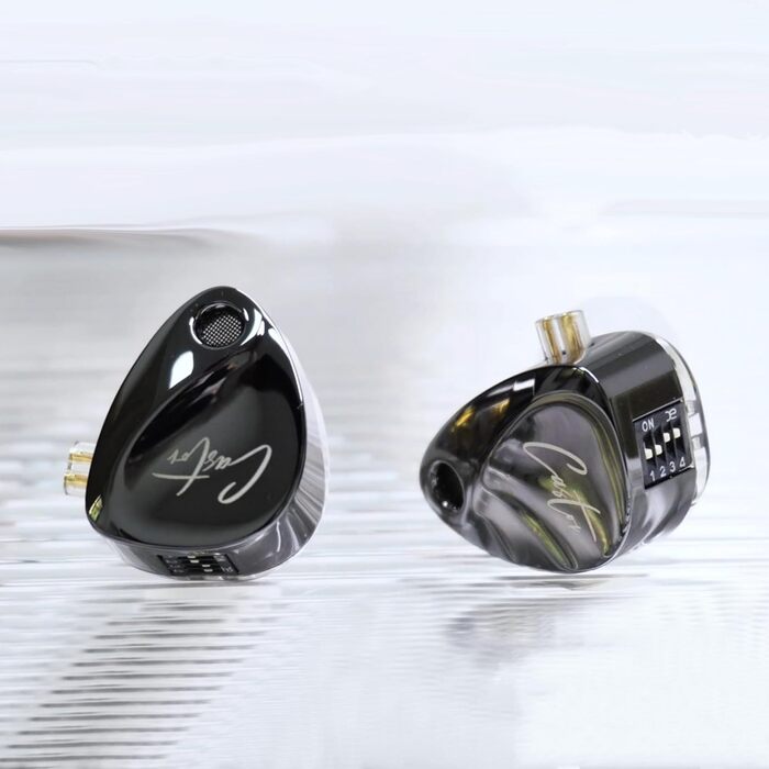 Вушний монітор keephifi KZ Castor IEM 2DD, дротовий HiFi, Bass Edition, 2-pin, Чорний